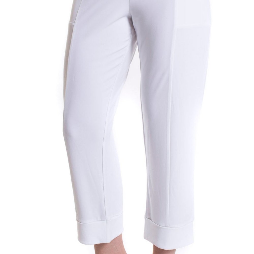 Vecceli Italy Women's Portofino Cuffed Capri Pant